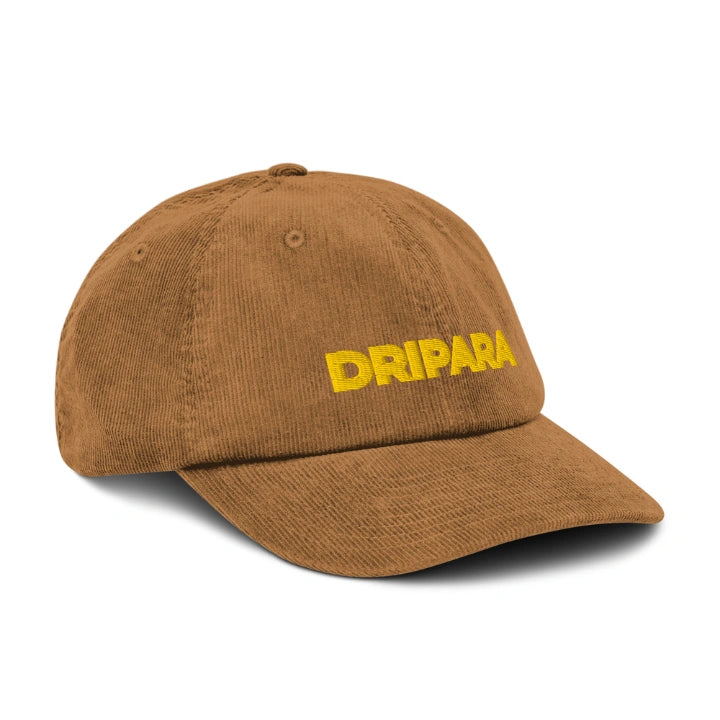 DRIPARA Camel Corduroy Cap