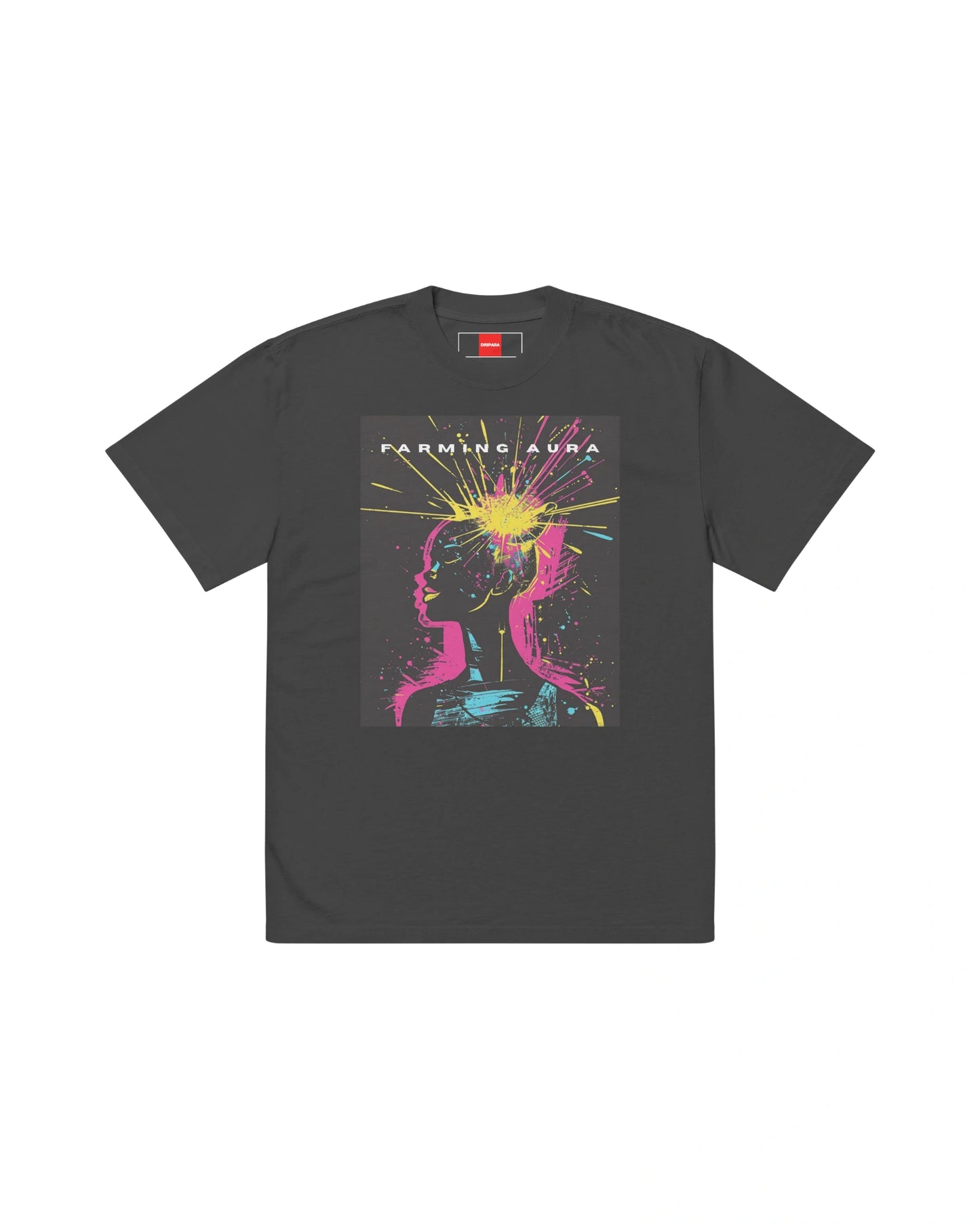 Aura Burst Tee – Charcoal