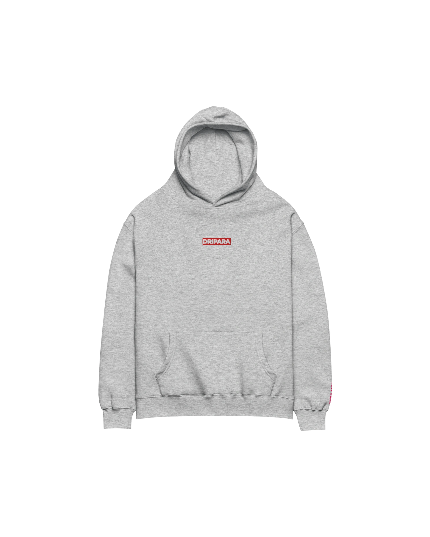 DRIPARA BOX LOGO HOODIE – GREY