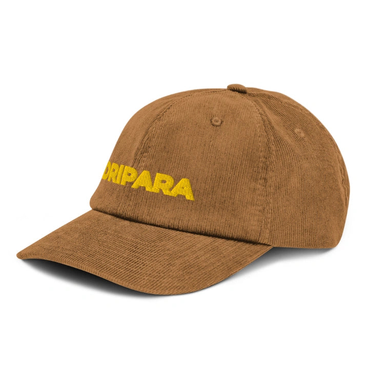 DRIPARA Camel Corduroy Cap