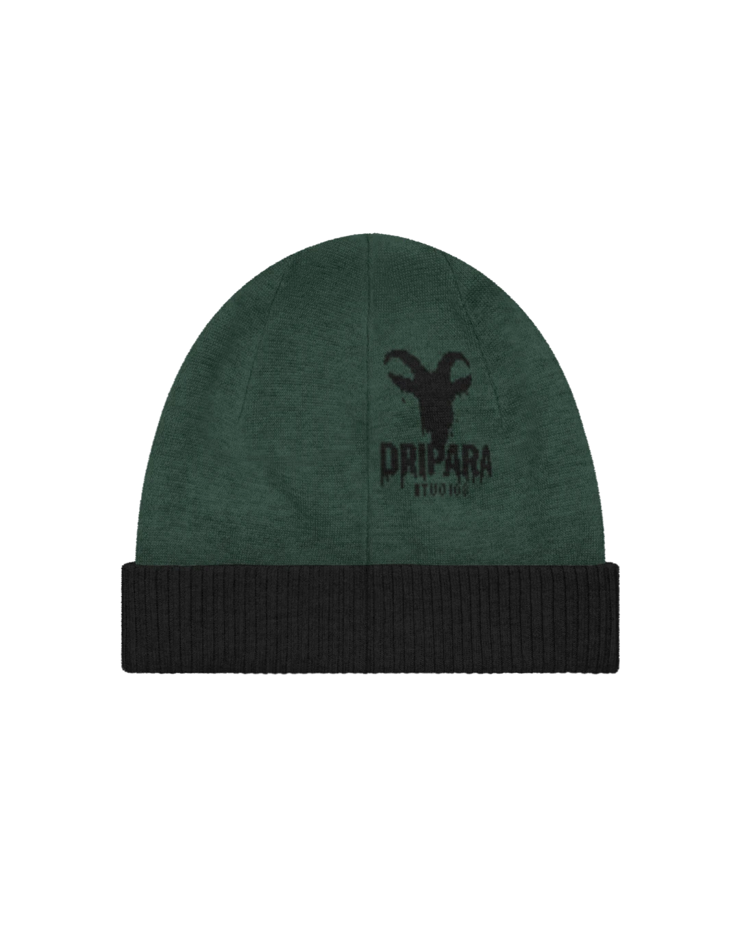 Studio Crest Beanie – Forest/Black