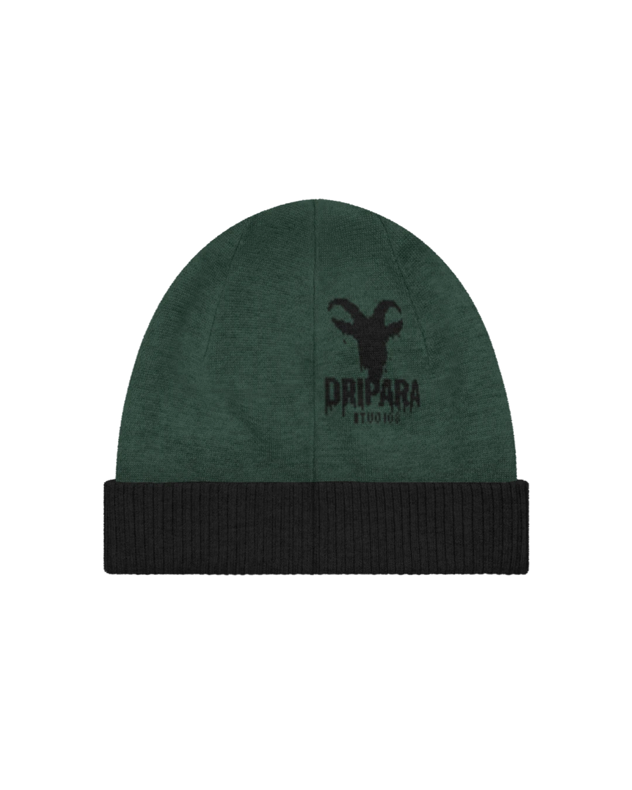 Studio Crest Beanie – Forest/Black