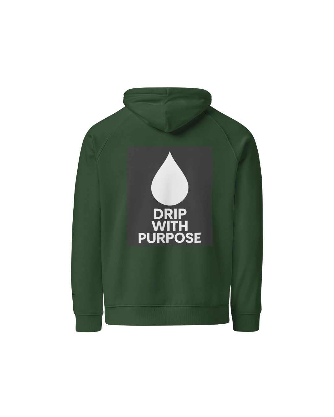 GRÜNER KAPUZENPULLOVER „PURPOSE DROP“