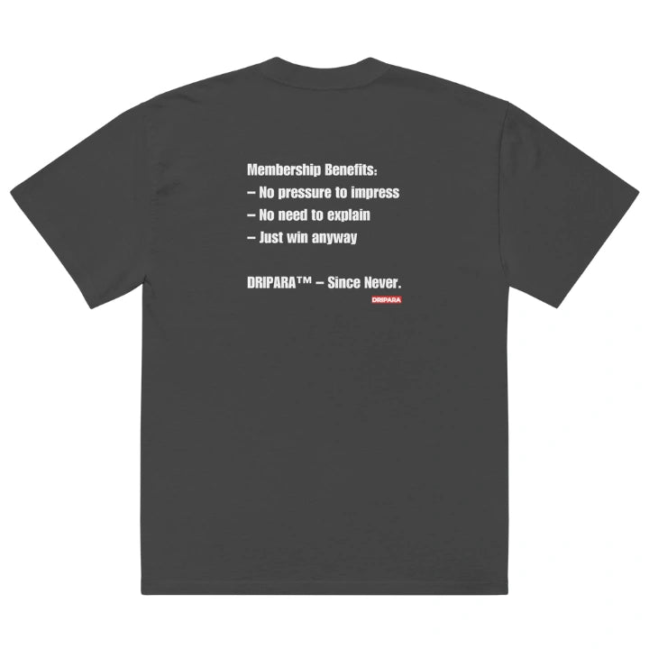 ANTI-GENIUS CLUB™ Oversized Tee – Faded Black