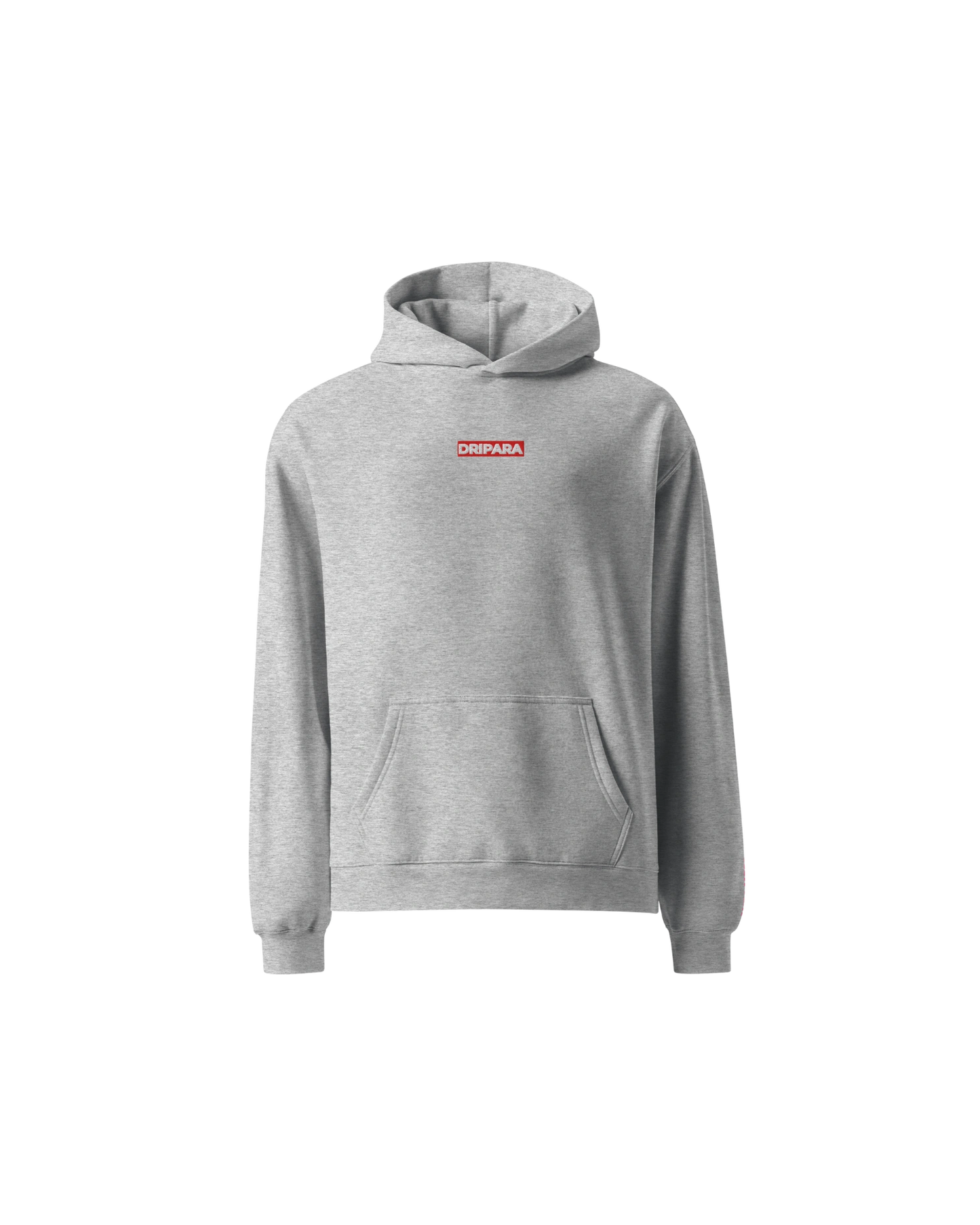 DRIPARA BOX LOGO HOODIE – GREY