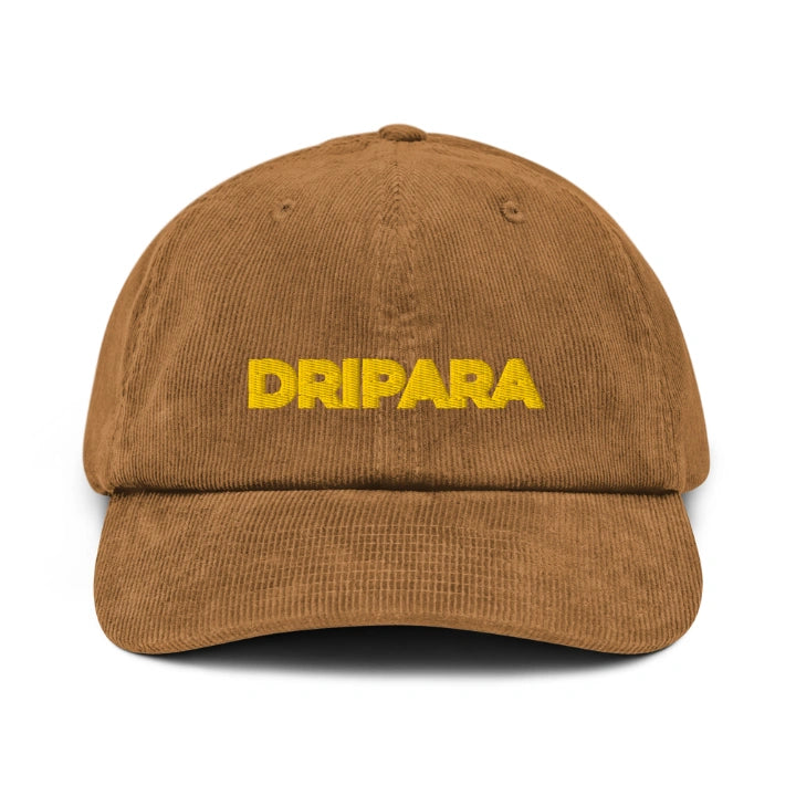 DRIPARA Camel Corduroy Cap