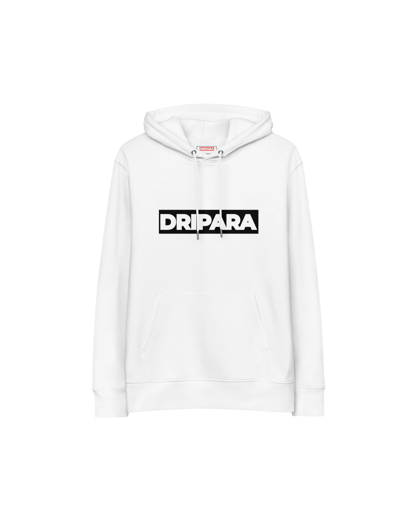 DRIPARA BOX LOGO HOODIE – WHITE
