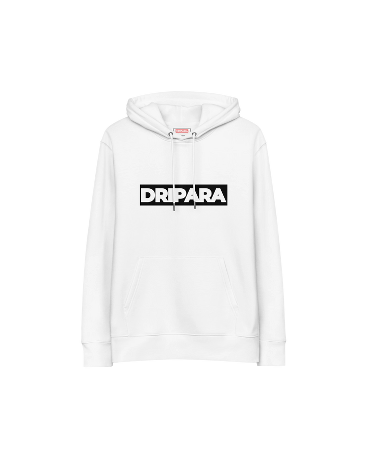 DRIPARA BOX LOGO HOODIE – WHITE