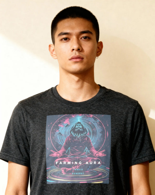 INNER ENERGY TEE – BLACK HEATHER